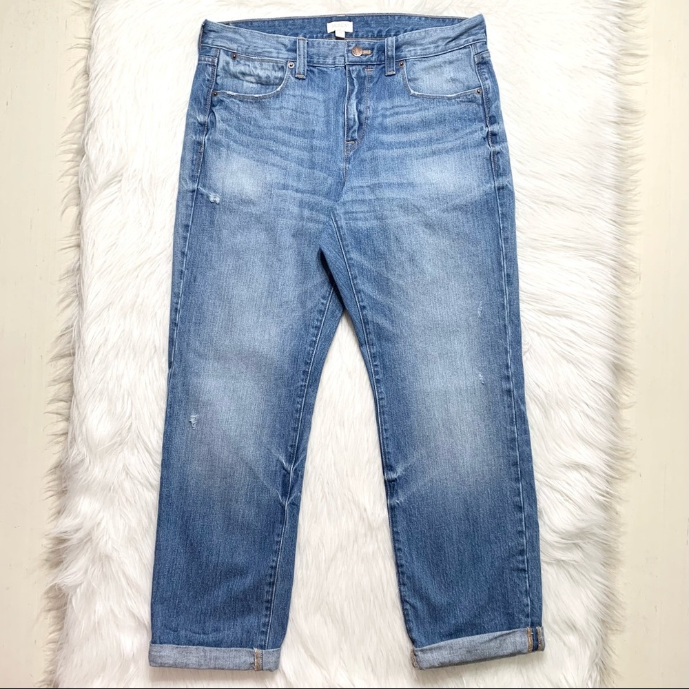 J. Crew Slouchy Distressed Boyfriend Jeans - Picture 2 of 10